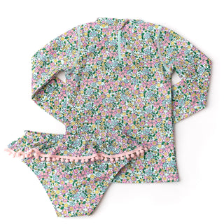 Shade Critters Rashguard Set - Mint Ditsy Floral