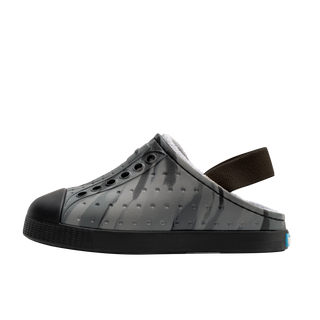 Native Jefferson Beach Cozy Little Kids - Gravity Grey Marble / Jiffy Black