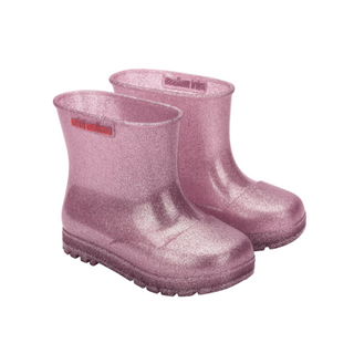 Mini Melissa Welly Boot BB - Glitter Pink, Mini Melissa, cf-size-10, cf-size-11, cf-size-12, cf-size-5, cf-size-6, cf-size-7, cf-size-8, cf-size-9, cf-type-shoes, cf-vendor-mini-melissa, Clea