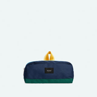 State Bags Clinton Pencil Case - Green & Navy