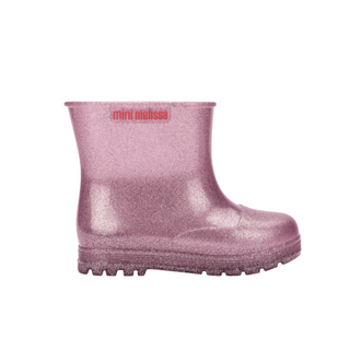 Mini Melissa Welly Boot BB - Glitter Pink, Mini Melissa, cf-size-10, cf-size-11, cf-size-12, cf-size-5, cf-size-6, cf-size-7, cf-size-8, cf-size-9, cf-type-shoes, cf-vendor-mini-melissa, Clea