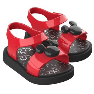 Mini Melissa Jump + Disney 100 Sandal BB - Black / Red