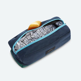 State Bags Clinton Pencil Case - Green & Navy