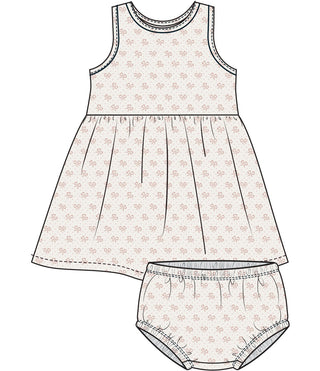 Angel Dear, Angel Dear Tank Dress - Vintage Mini Bows - Basically Bows & Bowties