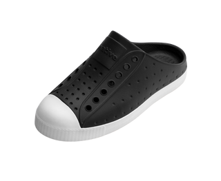 Native Jefferson Clog Kids - Jiffy Black / Shell White