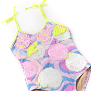 Shade Critters Flip Sequin 1pc Swimsuit - Happy Swirl