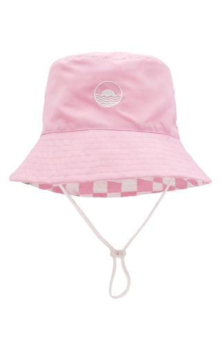 Feather 4 Arrow Suns Out Reversible Bucket Hat - Fairy Tale Pink