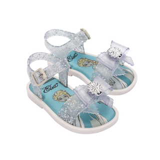 Mini Melissa Mar Sandal + Disney BB - Glitter Clear / White