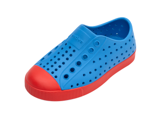 Native Jefferson Shoes - Resting Blue / Hyper Red, Native, cf-size-c4, cf-size-c6, cf-size-c7, cf-type-shoes, cf-vendor-native, Jefferson, Native, Native Blue, Native Child, Native Child Shoe