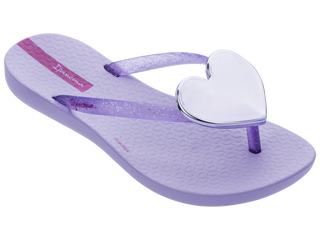 Ipanema Wave Heart Kids Flip Flop - Lilac