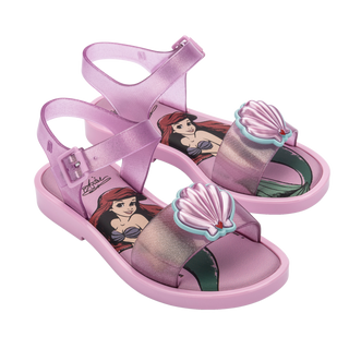 Mini Melissa Mar Sandal + Disney Kids - Glitter Pink / Pink