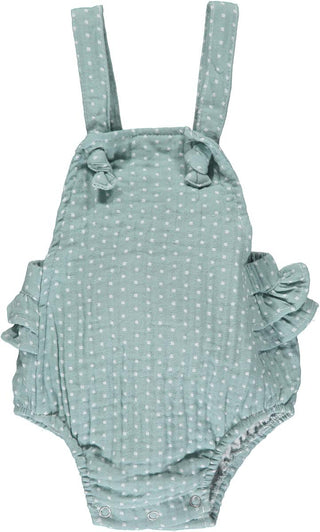 Vignette Green Ivy Bubble, Vignette, Baby bubble, Bubble, Bubble Romper, JAN23, Vignette, Vignette Baby, Vignette Bubble, Vignette Spring 2021, Vingette Girls, Bubble - Basically Bows & Bowti