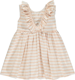 Vignette Coral Stripe Bella Dress, Vignette, Dress, JAN23, Vignette, Vignette Bella Dress, Vignette Coral Stripe, Vignette Dress, Vignette Dresses, Vignette Spring 2021, Dress - Basically Bow