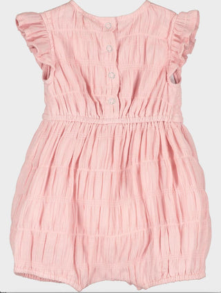 Vignette Pink Nicola Romper, Vignette, Bubble Romper, JAN23, Vignette, Vignette Baby, Vignette Nicola Romper, Vignette Spring 2021, Vingette Girls, Bubble - Basically Bows & Bowties