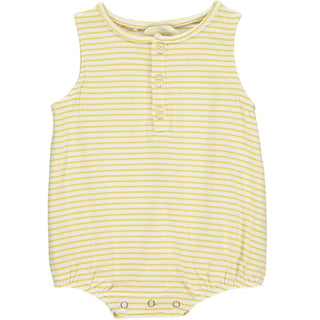 Vignette Bryn Bubble in Butter Stripe, Vignette, cf-size-18-24-months, cf-size-6-9-months, cf-size-9-12-months, cf-type-bubble-romper, cf-vendor-vignette, CM22, Easter / Spring Dresses, JAN23