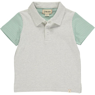 Me & Henry Halyard S/S Polo in Grey Stripe, Me & Henry, cf-size-5-6y, cf-type-polo-shirt, cf-vendor-me-&-henry, JAN23, Me & Henry, Me & Henry Grey Stripe, Me & Henry Halyard S/S Polo, Me & He