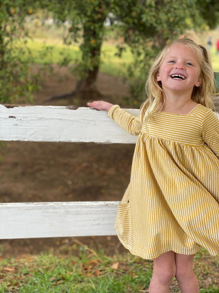 Vignette Gold Stripe Rylie Dress, Vignette, Dress, Fall 2021, Gold Stripe Rylie Dress, JAN23, Vignette, Vignette Dress, Vignette Dresses, Vignette Fall 2021, Vignette Gold Stripe Rylie Dress,