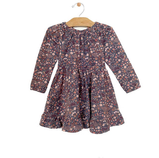 City Mouse Gathered Jersey Dress - Multi Floral, City Mouse, City Mouse, City Mouse Clothing, City Mouse Dress, City Mouse Fall 2021, City Mouse Gathered Jersey Dress, City Mouse Multi Floral