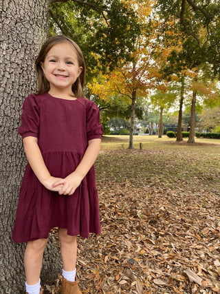 Vignette Alice Dress - Burgundy, Vignette, Burgundy, cf-size-5, cf-size-6, cf-type-dresses, cf-vendor-vignette, Dress, JAN23, Vignette, Vignette Alice Dress, Vignette AW22, Vignette Burgundy,