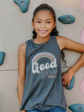 Sweet Soul Good Vibes Only Print & Embroidery Graphic Tank, Sweet Soul, cf-size-large-12, cf-type-tee, cf-vendor-sweet-soul, Good Vibes Only, Sweet Soul, Sweet Soul Good Vibes Only Print & Em