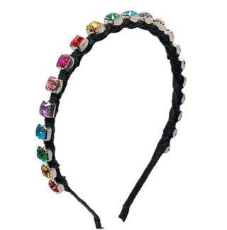 Bari Lynn Rainbow Big Jewel Thin Headband, Bari Lynn, Bari Lynn, Bari Lynn Headband, Bari Lynn Headbands, Bari Lynn Skinny Headband, Big Jewel Skinny Headband, Rainbow Big Jewel Thin Headband