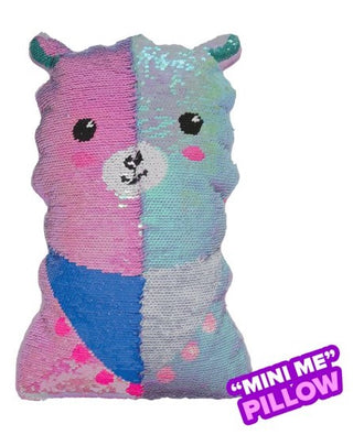 Iscream Mini Llama Reversible Sequin Pillow, Iscream, Gifts for Girls, Gifts for Tween, iScream, iscream llama, iscream pillow, iscream-shop, Llama, Llama pillow, Mini Pillow, mini reversible