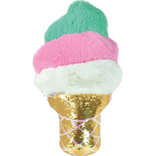 Iscream Swirl Ice Cream Cone Reversible Sequin Pillow, Iscream, Cyber Monday, EB Girls, Flip Sequin Ice Cream, Flip Sequin Pillow, Gifts for Girls, Gifts for Tween, Ice Cream Pillow, iScream,