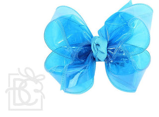 Medium Waterproof Double Knot Hair Bow on Clippie, Beyond Creations, Alligator Clip Hair Bow, Beyond Creations, Bow, cf-size-apple-green, cf-size-aquamarine, cf-size-black, cf-size-emerald, c