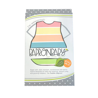 BapronBaby - Rainbow Stripes Toddler Bapron, BapronBaby, Bapron Baby, BapronBaby, BapronBaby - Rainbow Stripes Toddler Bapron, BapronBaby Rainbow Stripes, cf-type-bib, cf-vendor-bapronbaby, C