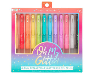 Ooly Oh My Glitter Retractable Glitter Ink Gel Pen Set, Ooly, Art Supplies, Arts & Crafts, EB Boy, EB Boys, EB Girls, ooly, Ooly Gel Pen Set, Ooly Glitter Ink Gel Pen Set, Ooly Ink Gel Pen Se