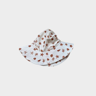 Babysprouts Sun Hat in Seashells, Babysprouts, Babysprouts, Babysprouts Sun Hat, cf-size-6-12-months, cf-type-sun-hat, cf-vendor-babysprouts, Gender Neutral, Gender Neutral Hat, Hat for Boys,