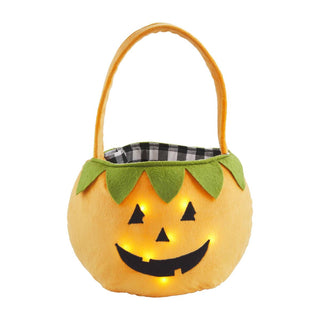 Mud Pie Light Up Pumpkin Treat Bag, Mud Pie, Bags, Boo Basket, cf-vendor-mud-pie, CM22, Halloween, Halloween Treat Bag, JAN23, Mud Pie, Mud Pie Halloween, Mud Pie Light Up Halloween Treat Bag