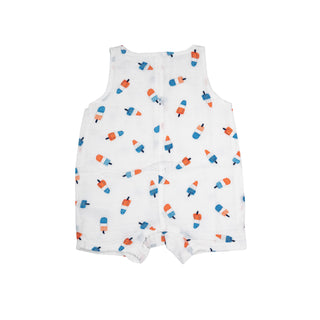 Angel Dear Astro Pops Shortie Romper, Angel Dear, 4th of July, Angel Dear, Angel Dear Romper, Angel Dear SS23, Astro Pops, Patriotic, Popsicle, Romper, Shortie Romper, Polo Romper - Basically