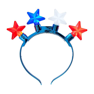 Mud Pie Light Up Star Headband, Mud Pie, 4th of July, 4th of July Hair Accessory, 4th of July Headband, cf-type-headbands, cf-vendor-mud-pie, Light Up Headband, Light Up Star Headband, Mud Pi