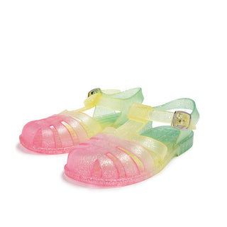 Shooshoos Jelly Sandal - Right Above: Rainbow Glitter, Shooshoos, cf-size-us-12-uk-11, cf-size-us-5-uk-4, cf-size-us-7-uk-6, cf-size-us-9-uk-8, cf-type-shoes, cf-vendor-shooshoos, Glitter Jel