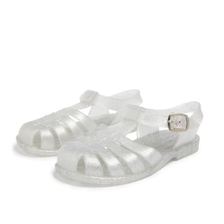 Shooshoos Jelly Sandal - It's A Sign: Silver Glitter, Shooshoos, cf-size-us-10-uk-9, cf-size-us-11-uk-10, cf-size-us-12-uk-11, cf-size-us-5-uk-4, cf-size-us-8-uk-7, cf-type-shoes, cf-vendor-s