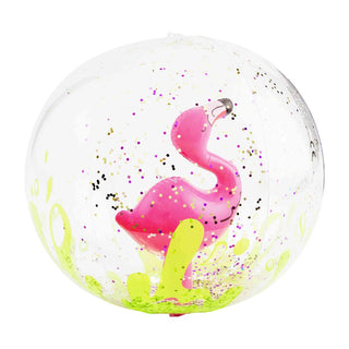 Mud Pie Glitter Beach Ball - Flamingo, Mud Pie, Ball, Beach Ball, cf-vendor-mud-pie, Flamingo, Glitter Beach Ball, JAN23, Mud Pie, Mud Pie Flamingo, Mud Pie Glitter Beach Ball, Mud Pie Glitte