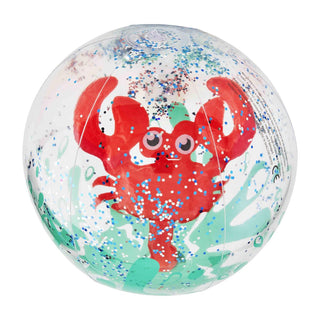 Mud Pie Glitter Beach Ball - Crab, Mud Pie, Ball, Beach Ball, cf-vendor-mud-pie, Crab, Glitter Beach Ball, JAN23, Mud Pie, Mud Pie Crab, Mud Pie Glitter Beach Ball, Mud Pie Glitter Beach Ball