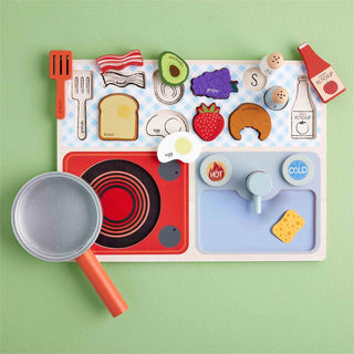 Mud Pie Cookin' Time Wooden Puzzle, Mud Pie, Cookin' Time, JAN23, Mud Pie, Mud Pie Puzzle, Mud Pie Toys, Puzzle, Puzzles, Toy, Toys, Wood Puzzle, Wooden Toy, Toys - Basically Bows & Bowties