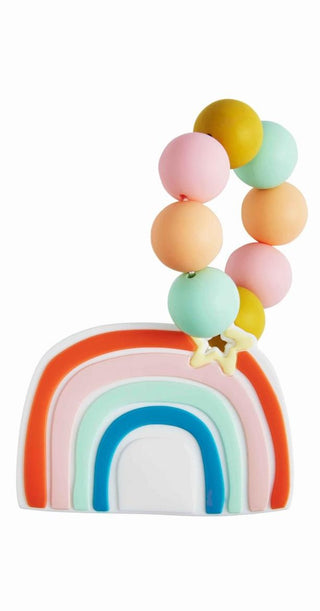 Mud Pie Rainbow Silicone Teether, Mud Pie, Baby Shower Gift, Boy Baby Shower Gift, cf-type-teether, cf-vendor-mud-pie, Mud Pie, Mud Pie Rainbow Silicone Teether, Mud Pie Silicone Teether, Mud