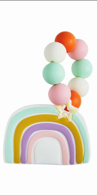 Mud Pie Rainbow Silicone Teether, Mud Pie, Baby Shower Gift, Boy Baby Shower Gift, cf-type-teether, cf-vendor-mud-pie, Mud Pie, Mud Pie Rainbow Silicone Teether, Mud Pie Silicone Teether, Mud