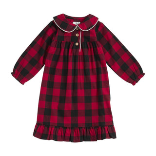 Buffalo Check Flannel Nightgown, Mud Pie, All Things Holiday, Buffalo Check Flannel Nightgown, cf-size-medium-2t-3t, cf-size-small-12-18m, cf-type-pajamas, cf-vendor-mud-pie, Christmas, Chris