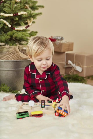 Buffalo Check 2pc Flannel Pajama Set, Mud Pie, All Things Holiday, Buffalo Check 2pc Flannel Pajama Set, cf-size-large-4t-5t, cf-size-medium-2t-3t, cf-type-pajamas, cf-vendor-mud-pie, Christm