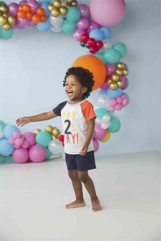 Mud Pie Birthday Boy 2pc Outfit - Yay 2, Mud Pie, 2nd Birthday, Birthday, Birthday Boy, Birthday Boy Shirt, Birthday Shirt, Boys Shirt, cf-size-24-months-2t, cf-type-short-sleeve-tee, cf-vend