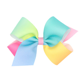 Medium Spring Tie Dye Grosgrain Hair Bow on Clippie, Wee Ones, Alligator Clip, Alligator Clip Hair Bow, Clippie, Clippie Hair Bow, Dye, Hair Bow, Hair Bows, Medium Spring Tie Dye Grosgrain Ha