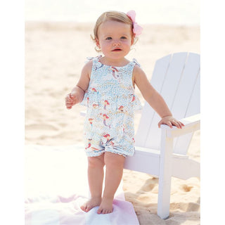 Mud Pie Mermaid Printed Bubble, Mud Pie, Bamboo, Bamboo Romper, Bubble Romper, JAN23, Mermaid, Mermaid Bubble Romper, Mermaids, Mud Pie, Mud Pie Baby, Mud Pie Romper, Romper, Bubble Romper - 