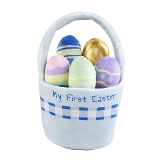 Mud Pie Easter Basket Plush Set - Blue, Mud Pie, Basket, cf-type-baskets, cf-vendor-mud-pie, Easter, Easter Basket, Easter Basket Ideas, Easter Basket Set Plush Set, Easter Baskets, Easter Pl