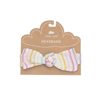 Angel Dear Rainbow Stripe Headband, Angel Dear, angel Dear, Angel Dear Bamboo Headband, Angel Dear Headband, Angel Dear SS23, cf-size-0-12-months, cf-size-12-24-months, cf-type-headband, cf-v