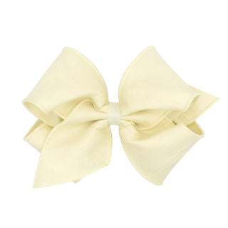 King Dupioni Silk Overlay Grosgrain Bow on Clippie, Wee Ones, cf-type-hair-bow, cf-vendor-wee-ones, Dupioni Silk Overlay Grosgrain Bow on Clippie, King Dupioni Silk Overlay Grosgrain Bow on C