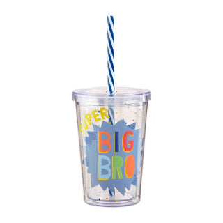 Mud Pie Big Sibling Tumbler with Straw, Mud Pie, Big Brother, Big Brother Cup, Big Sibling Tumbler with Straw, Big Sister, Big Sister Cup, cf-type-cup, cf-vendor-mud-pie, JAN23, Mud Pie, Mud 